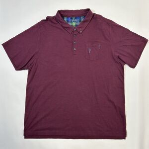 William Murray Men’s Golf Shirt Size XXXL 3XL Purple Blue Micro Striped Polo